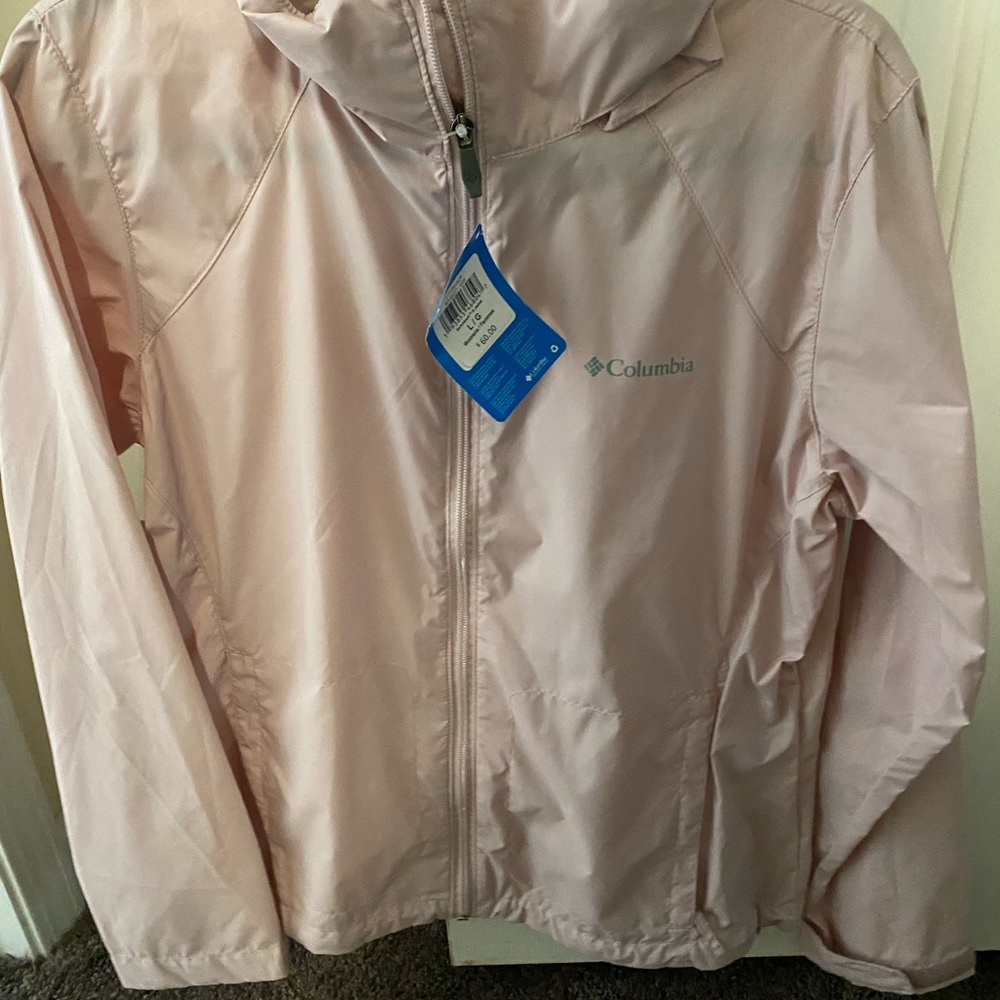 NWT Columbia Blush Pink Light Windbreaker Jacket
